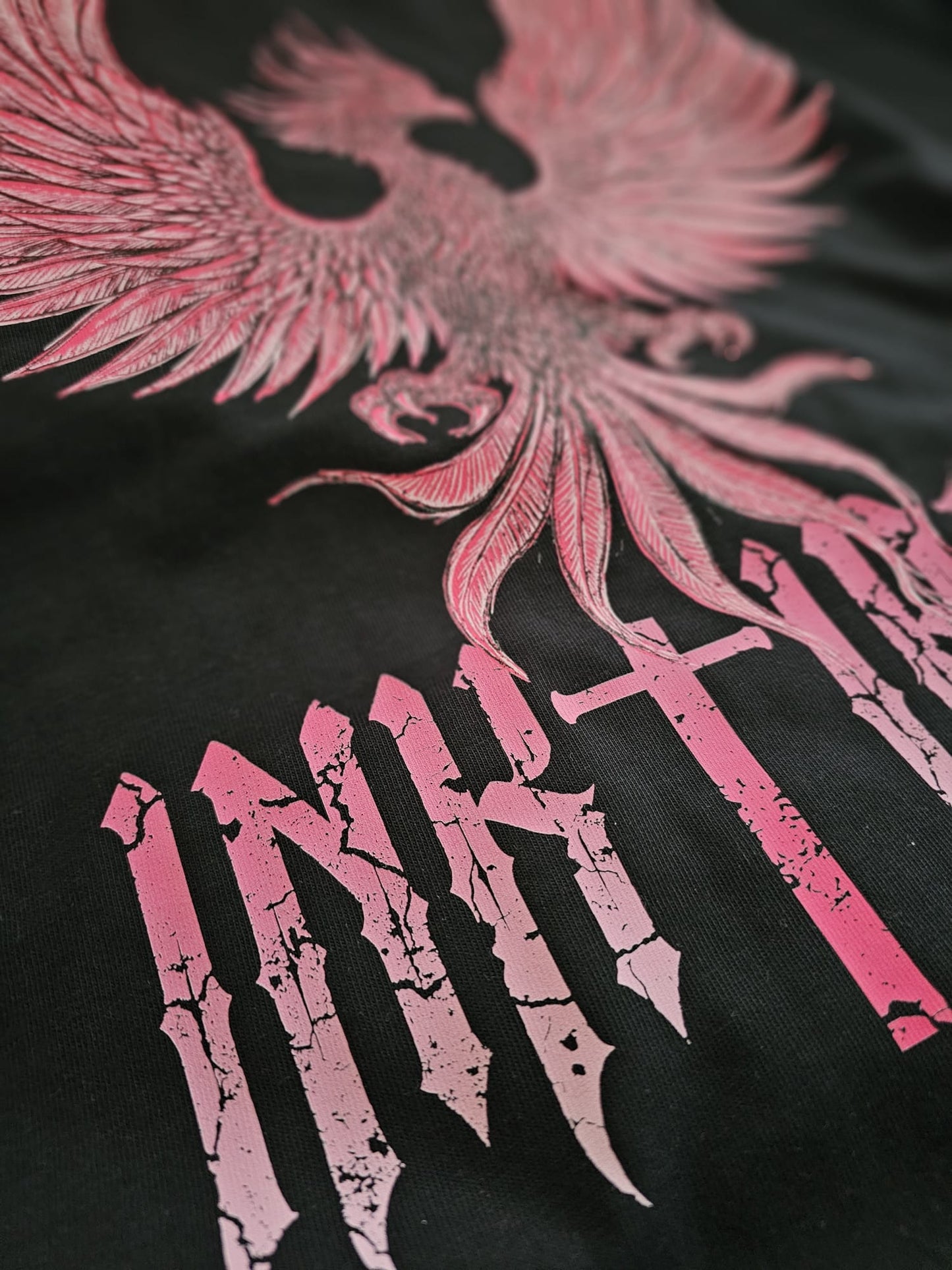 PINK PHOENIX OVERSIZE TEE - FORGED BY PAIN