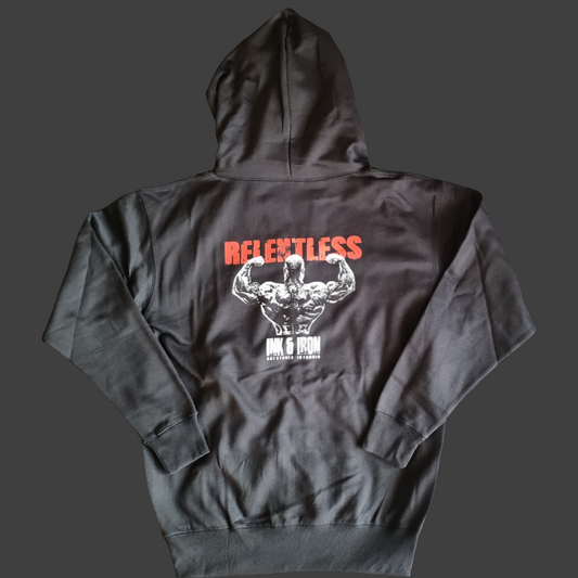 RELENTLESS ZIP MIDWEIGHT TRAINING HOODIE - FLINT