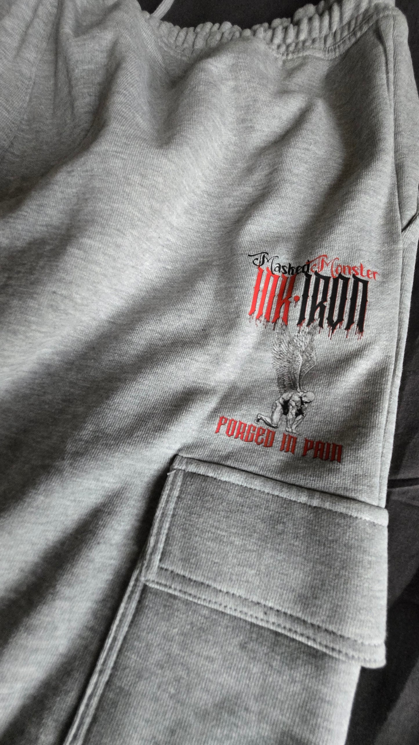 GOTHIC GREY HEAVY JOGGER - INK&IRON X MASKEDMONSTER