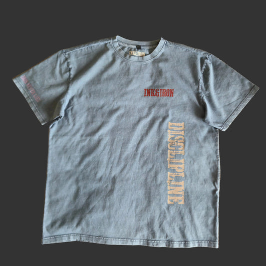 DISCIPLINE ACIDWASH BLUE OVERSIZE TEE