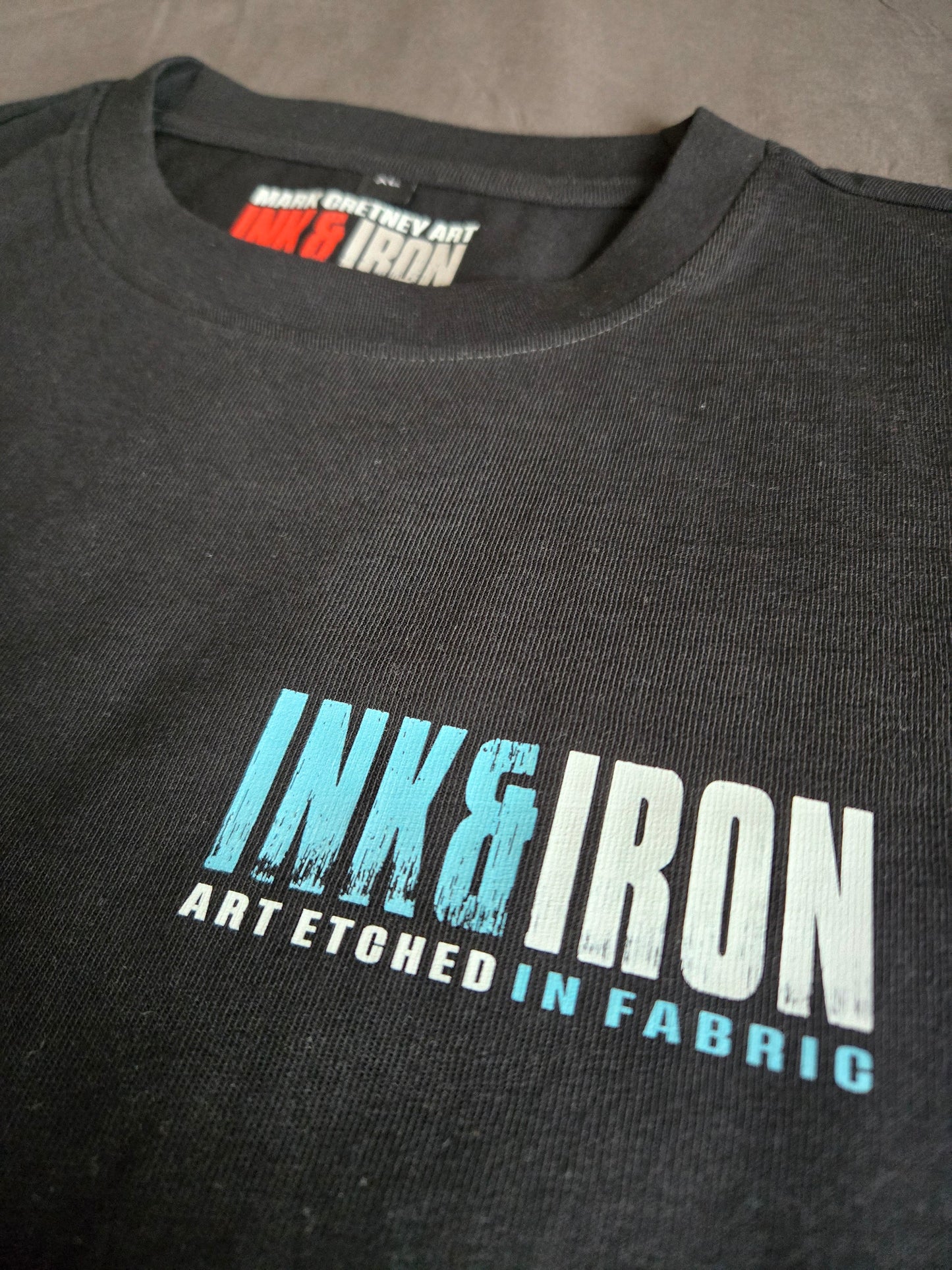 ICE BLUE | RELENTLESS OVERSIZE BLACK T-SHIRT