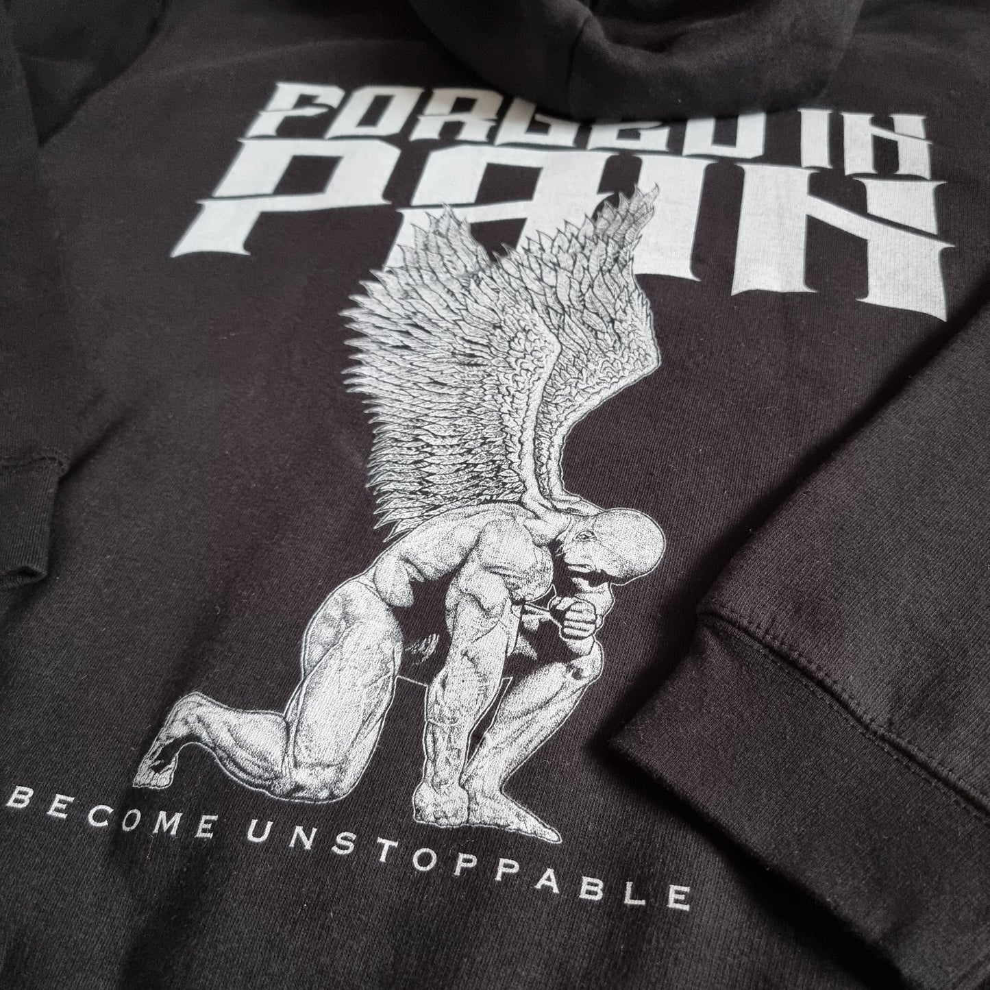 Midnight "FORGED IN PAIN" - Premium Hoodie