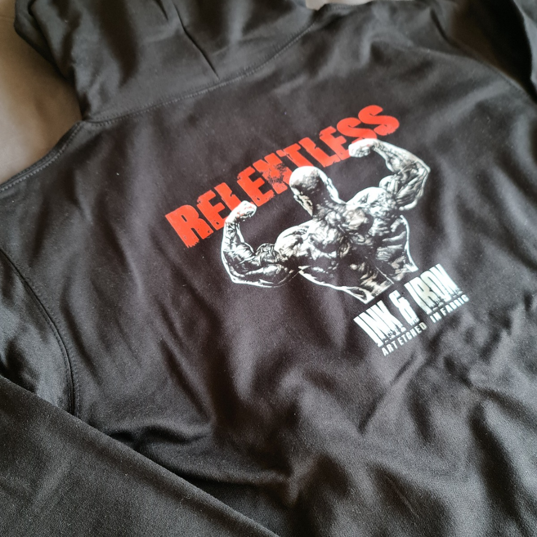 RELENTLESS ZIP MIDWEIGHT TRAINING HOODIE - FLINT