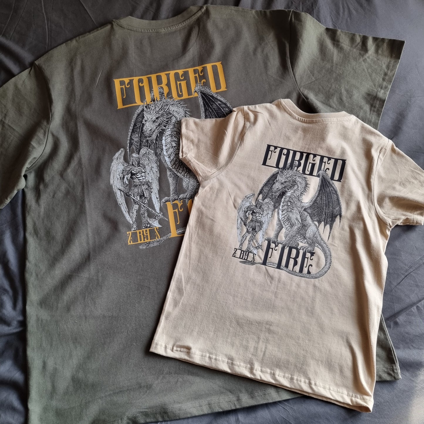 KIDS FORGED BY FIRE SAND T-SHIRT