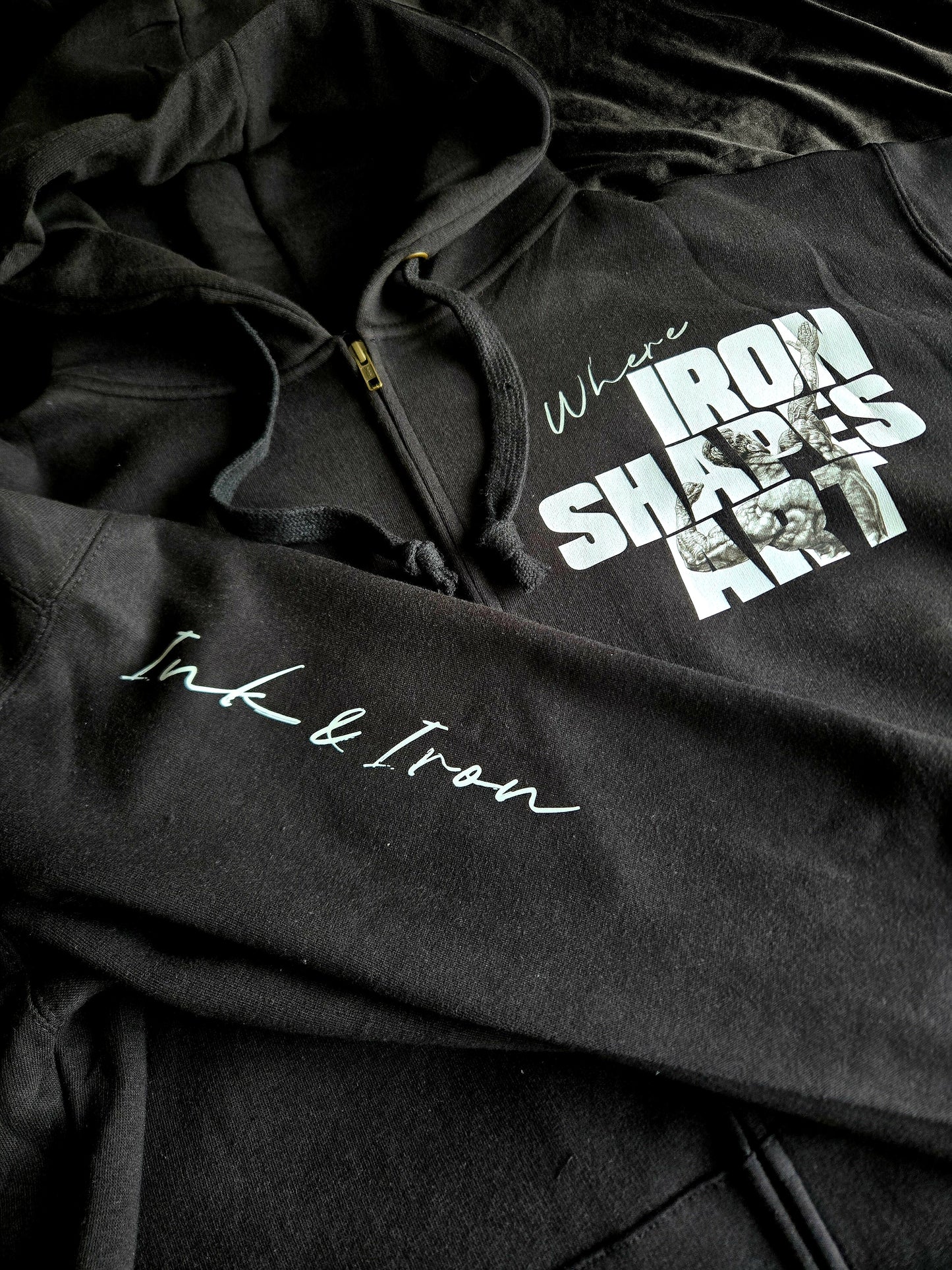 ATLAS ZIP HOODIE | WHERE IRON SHAPES ART