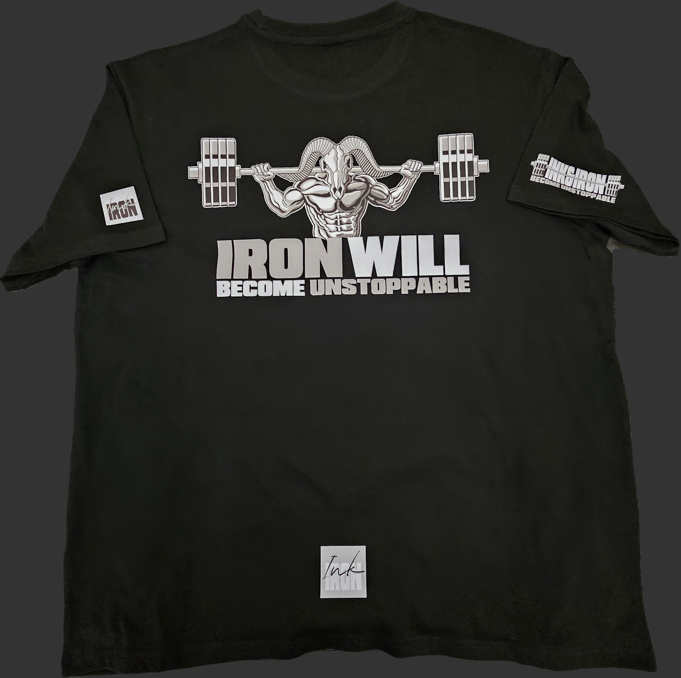 IRON WILL OVERSIZE BLACK TEE