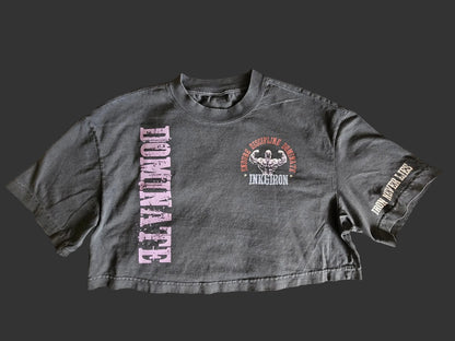 VINTAGE WASH CROP TEE PREP - IRON NEVER LIES