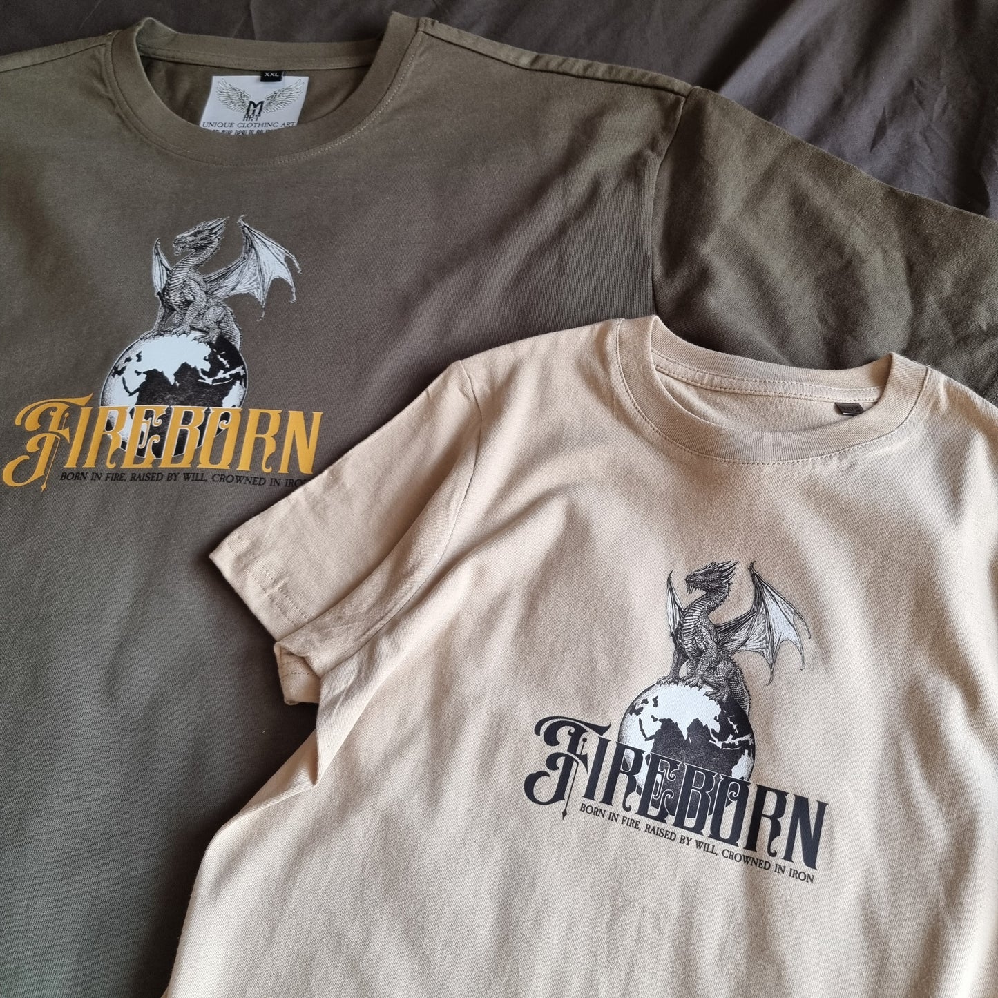FORGED BY FIRE SHADOW OLIVE OVERSIZE T-SHIRT