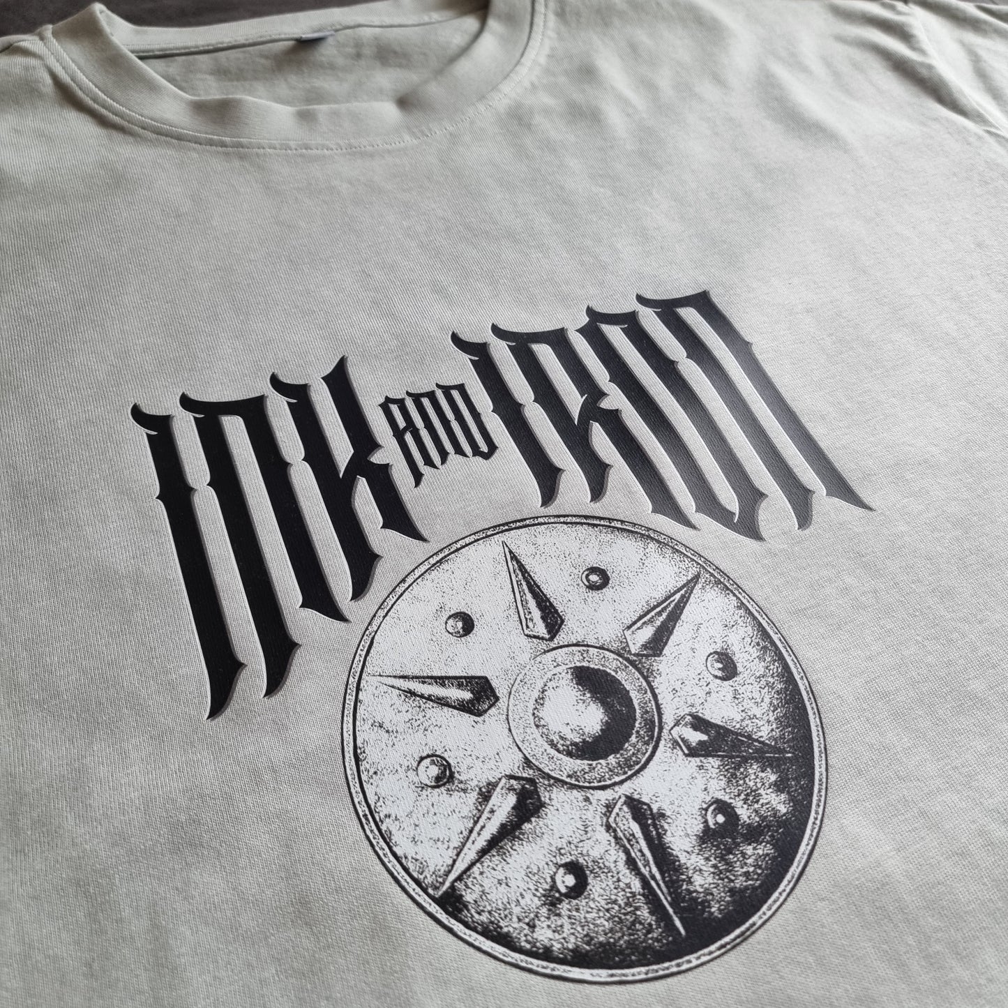 INK & IRON VANGUARD OVERSIZE ASPHALT GREY T-SHIRT